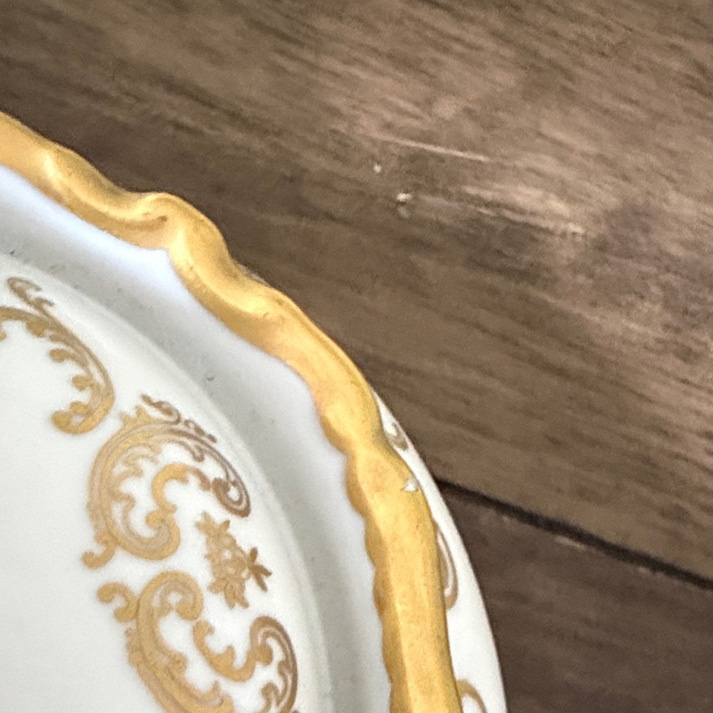 EReichenbach Fine China Covered Candy Dish Gold Floral Germany 5” - Picture 12 of 12